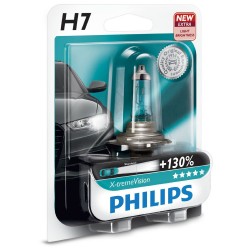 Bec auto cu halogen Philips H7 Xtreme Vision, +130%, 12V, 55W, 1 Buc